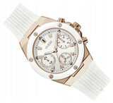 Guess Athena White Dial White Rubber Strap Watch For Women - GW0030L3 Buy Now By Guess