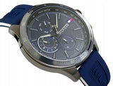 Tommy Hilfiger Bank Blue Dial Blue Rubber Strap Watch for Men - 1791721 Buy Now By Tommy Hilfiger