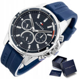 Tommy Hilfiger Mason Blue Dial Blue Rubber Strap Watch for Men - 1791791 Buy Now By Tommy Hilfiger