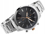 Fossil Townsman Chronograph Grey Dial Silver Steel Strap Watch for Men - FS5407 Buy Now By Fossil