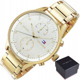 Tommy Hilfiger Chase Quartz White Dial Gold Steel Strap Watch for Men - 1791576 Buy Now By Tommy Hilfiger