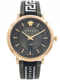 Versace V-Circle Quartz Green Dial Green Leather Strap Watch for Men - VEBQ01519 Buy Now By Versace
