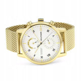 Tommy Hilfiger Kane White Dial Gold Mesh Bracelet Watch for Men - 1710403 Buy Now By Tommy Hilfiger