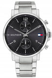Tommy Hilfiger Daniel Black Dial Silver Steel Strap Watch for Men - 1710413 Buy Now By Tommy Hilfiger