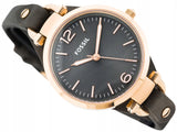 Fossil Georgia Smoke Grey Dial Grey Leather Strap Watch for Women - ES3077 Buy Now By Fossil
