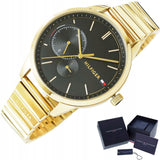 Tommy Hilfiger Brooke Black Dial Gold Steel Strap Watch for Women - 1782019 Buy Now By Tommy Hilfiger