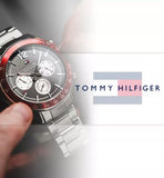 Tommy Hilfiger Luke Chronograph Black Dial Silver Steel Strap Watch for Men - 1791122 Buy Now By Tommy Hilfiger