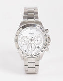 Hugo Boss Novia Chronograph Silver Dial Silver Steel Strap Watch for Women - 1502616 Buy Now By Hugo Boss