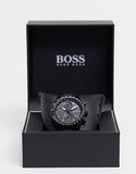 Hugo Boss Pilot Edition Chronograph Black Dial Black Steel Strap Watch for Men - 1513854 Buy Now By Hugo Boss