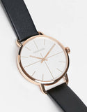 Calvin Klein Even White Dial Black Leather Strap Watch for Women - K7B236C6 Buy Now By Calvin Klein