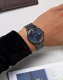 Emporio Armani Luigi Quartz Blue Dial Grey Mesh Bracelet Watch For Men - AR11053 Buy Now By Emporio Armani