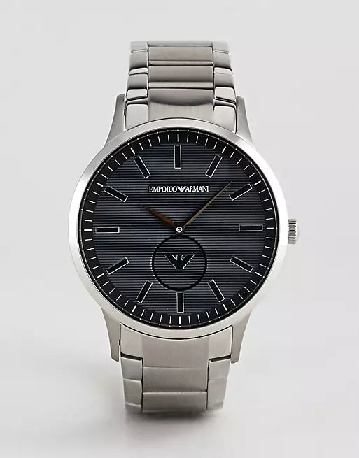 Emporio Armani Renato Quartz Black Dial Silver Steel Strap Watch For Men - AR11118 Buy Now By Emporio Armani