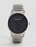 Emporio Armani Renato Quartz Black Dial Silver Steel Strap Watch For Men - AR11118 Buy Now By Emporio Armani