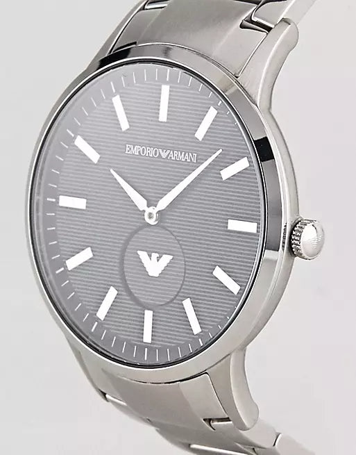 Emporio Armani Renato Quartz Black Dial Silver Steel Strap Watch For Men - AR11118 Buy Now By Emporio Armani