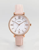Fossil Jacqueline White Dial Pink Leather Strap Watch for Women - ES4303 Buy Now By Fossil