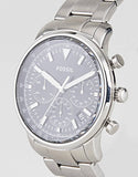 Fossil Goodwin Chronograph Black Dial Silver Steel Strap Watch for Men - FS5412 Buy Now By Fossil
