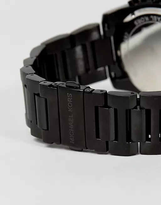 Michael Kors Brecken Chronograph Black Dial Black Steel Strap Watch For Men - MK8482 Buy Now By Michael Kors