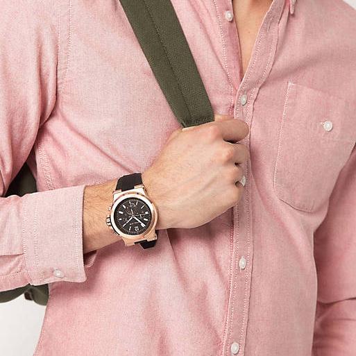 Michael Kors Dylan Black Dial Black Rubber Strap Watch for Men - MK8184 Buy Now By Michael Kors