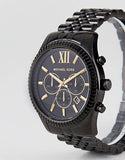 Michael Kors Lexington Chronograph Black Dial Black Steel Strap Watch for Men - MK8603 Buy Now By Michael Kors