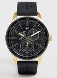 Tommy Hilfiger Austin Black Dial Black Rubber Strap Watch for Men - 1791636 Buy Now By Tommy Hilfiger