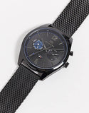 Tommy Hilfiger Deacon Analog Black Dial Black Mesh Bracelet Watch for Men - 1791547 Buy Now By Tommy Hilfiger