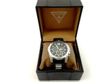 Guess Intrepid Chronograph Black Dial Two Tone Steel Strap Watch for Men - W0167G1 Buy Now By Guess