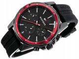 Tommy Hilfiger Mason Black Dial Black Rubber Strap Watch for Men - 1791793 Buy Now By Tommy Hilfiger