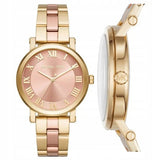 Michael Kors Norie Gold Dial Two Tone Steel Strap Watch for Women - MK3586 Buy Now By Michael Kors
