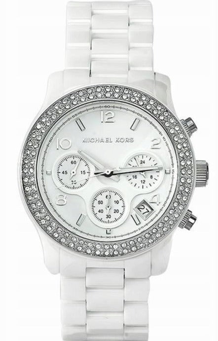 Michael Kors Runway White Dial White Steel Strap Watch for Women - MK5188 Buy Now By Michael Kors