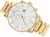 Tommy Hilfiger Chase Quartz White Dial Gold Steel Strap Watch for Men - 1791576 Buy Now By Tommy Hilfiger