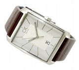 Calvin Klein Window Silver Dial Brown Leather Strap Watch for Men - K2M21126 Buy Now By Calvin Klein