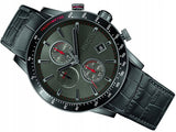 Hugo Boss Rafale Chronograph Grey Dial Black Leather Strap Watch For Men - HB1513445 Buy Now By Hugo Boss
