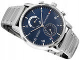Tommy Hilfiger Kane Blue Dial Silver Steel Strap Watch for Men - 1710401 Buy Now By Tommy Hilfiger