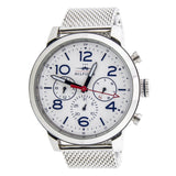 Tommy Hilfiger Jake Quartz White Dial Silver Mesh Bracelet Watch for Men - 1791233 Buy Now By Tommy Hilfiger