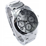 Guess Confetti Silver Dial Silver Steel Strap Watch for Women - W0778L1 Buy Now By Guess