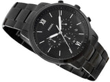 Fossil Neutra Chronograph Black Dial Black Steel Strap Watch for Men - FS5474 Buy Now By Fossil