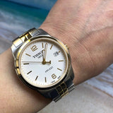 Tissot T Classic PR 100 White Dial Two Tone Steel Strap Watch for Men - T101.410.22.031.00 Buy Now By Tissot