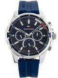 Tommy Hilfiger Mason Blue Dial Blue Rubber Strap Watch for Men - 1791791 Buy Now By Tommy Hilfiger