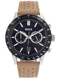 Hugo Boss Allure Black Dial Brown Leather Strap Watch for Men - 1513964 Buy Now By Hugo Boss
