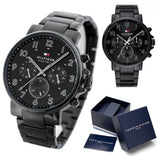 Tommy Hilfiger Daniel Black Dial Black Steel Strap Watch for Men - 1710383 Buy Now By Tommy Hilfiger