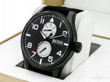 Hugo Boss Aeroliner Maxx Quartz Black Dial Black Nylon Strap Watch For Men - HB1513086 Buy Now By Hugo Boss