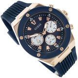 Guess Poseidon Blue Dial Blue Rubber Strap Watch for Men - GW0057G2 Buy Now By Guess