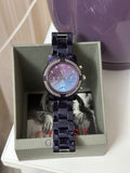 Guess Confetti Diamonds Purple Dial Purple Steel Strap Watch for Women - W0774L4 Buy Now By Guess