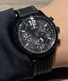 Guess Marina Chronograph Black Dial Black Rubber Strap Watch for Women - W1025L3 Buy Now By Guess