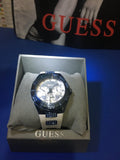 Guess Luna Diamonds White Dial White Rubber Strap Watch for Women - W0653L2 Buy Now By Guess