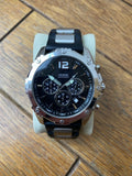Guess Intrepid Chronograph Black Dial Two Tone Steel Strap Watch for Men - W0167G1 Buy Now By Guess