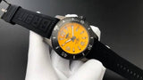 Breitling Superocean Automatic 46mm Yellow Dial Black Rubber Strap Watch for Men - M17368D71I1S1 Buy Now By Breitling