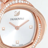 Swarovski Crystal Flower Silver Dial Rose Gold Steel Strap Watch for Women - 5547626 Buy Now By Swarovski