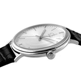 Calvin Klein Surround Silver Dial Black Leather Strap Watch for Men - K3W211C6 Buy Now By Calvin Klein