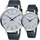 Calvin Klein Even White Dial Black Leather Strap Watch for Women - K7B211C6 Buy Now By Calvin Klein